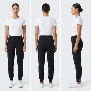Uniqlo Dry Stretch Sweatpants Unisex 13 Black Comfort Elastic Waist Zip Pocket